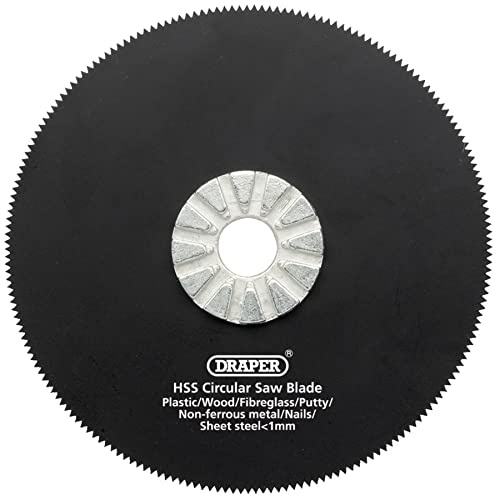 Draper HSS Circular Saw Blade, Blue, 88 mm Diameter x 18 TPI