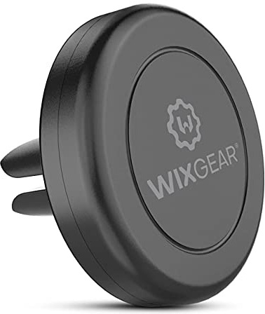 WixGear Universal Air Vent Magnetic Phone Car Mount Holder with Fast Swift-Snap Technology for Smartphones and Mini Tablets, Black