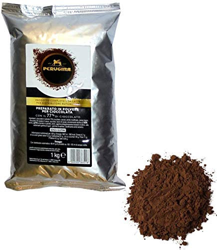 GR 1000 PREPARATO IN POLVERE PER CIOCCOLATA FONDENTE SENZA GLUTINE PERUGINA DARK CHOCOLATE
