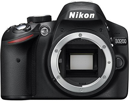 Nikon D3200 Digital SLR Camera Body Only - Black (24.2MP) 3 inch LCD (Renewed)