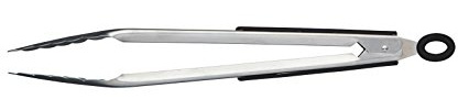 MasterClass Heavy Duty Stainless Steel Kitchen Tongs with Soft Grip, 30 cm (12'')