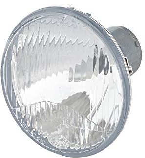 HELLA 1K3 114 155-001 Halogen-Scheinwerfereinsatz, Hauptscheinwerfer - 24/12V - rund - Einbau - Lichtscheibenfarbe: glasklar - links/rechts - Menge: 1