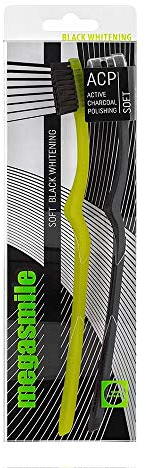 nextradeitalia Megasmile SOFT Black Whitening Zahnbürste Duopack