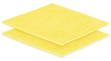EXKLUSIV HEIMTEXTIL 2X Seiftuch 30 x30 cm Gelb 500 g