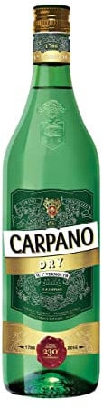 CARPANO - Vermouth Dry, Vermut Italiano, 14,9% Volumen de Alcohol, 1L