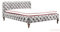 Kare Design Bett Desire 180x200cm, velvet silbergrau, luxuriöses Polsterbett,raffiniertes Samtbett, (H/B/T) 100x197x228cm