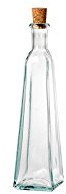 Home Flasche a Pyramide mit Spitze, 300 ml, Glas, transparent/grün