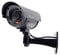 BW 1100B Outdoor Indoor Fake Dummy Imitation CCTV Security Camera with Blinking Flashing Light Bullet Shape Black
