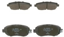 Bosch BP1147 - Brake Pads Car Front Axle - 1 Set of 4 Pads | Bosch Quality - Reduced Noise and Dust - ECE-R90 Certified - Copper-Free
