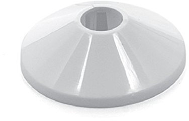 Rosetas para calefacción, manguitos para tubo de calefacción, rosetas individuales blancas – 10 unidades – 8 tamaños a elegir 12-28 mm (20 mm)