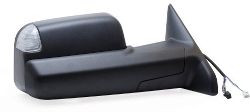 Fit System Beifahrerseitenspiegel für Dodge Ram 1500, 2500, 3500 Code (GPD), ausklappbarer Kopf, strukturiert, schwarz, klappbar, beheizte Leistung