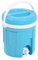 EDA PLASTIQUES EDA_Fontaine 4 L Isotherme avec POIGNEE, Totalement ISOLEE, Couvercle Compris DIM.: E 23,3 X H 26 CM_Bleu Turquoise-INT. Blanc_10195 B.TU/BL CX6 Mixte Adulte, No Color, 30x20x20 cm