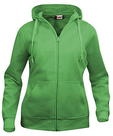 Clique - Damen Kapuzen Sweatjacke 'Basic Hoodie' / apfelgrün (605), M