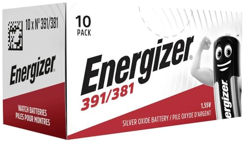 ENERGIZER Blister de 1 Pile Oxyde d'Argent pour montres 391/381