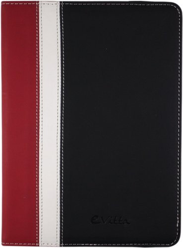 E-Vitta Booklet - Funda Universal para Tablets de 7, tamaño XXL, Rojo