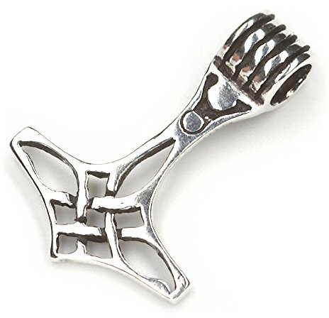 Drachensilber Thors Hammer Wikinger Schmuck Anhänger Silber Mittelalter Mjölnir Silberanhänger