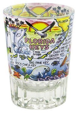 Florida Keys double shot Glass