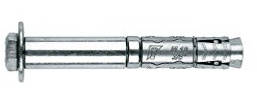Index zp08 C45 – Ancrage zamak bichromaté Vis Long avec rallonge M-8 X 100