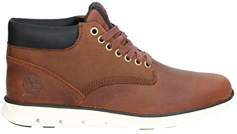 Timberland Bradstreet Leather Sensorflex - Stivali Chukka Uomo, Marrone (Red Brown FG), 45 EU