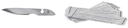 12x Bayha Skalpellklingen, unsteril, Klingen einzeln verpackt, Figur 26