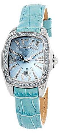 Chronotech Ladies Watch CT7948LS/01 'Prisma Revolution' with Blue Leather Strap