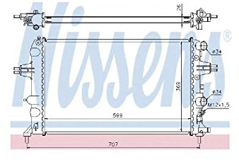 Nissens 63095A Kühler, Motorkühlung