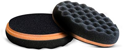 Scholl Concepts SOFTouch-Waffelschwamm M | Schwarz | 145mm Durchmesser | 2 Stück