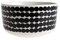 Marimekko - Oiva/Siirtolapuutarha - Schüssel - Weiß/Schwarz - Ø12,5xH7cm - 5 dl