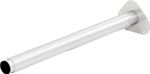 ib style - Einzel- Teleskop-Tischbein | ohne Befestigungsschrauben | 6 Variationen | Höhenverstellbar | Ø 50 mm, Form: Rund | Weiss | 60-90 cm