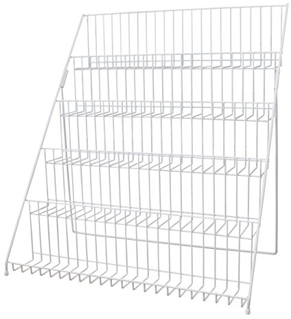GERSO Grußkarten-Ausstellungsstand zusammenklappbar leicht weiss pulverbeschichtet