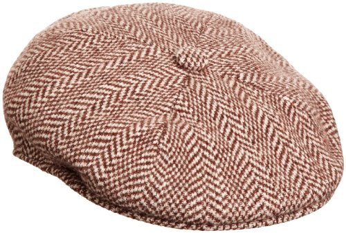 kangol Herren Herringbone 504 Mütze, Braun, (Herstellergröße: Medium)