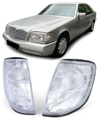 Carparts-Online Blinker Weiß Links Rechts Paar für Mercedes S Klasse W140 91-94