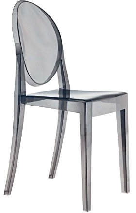 Kartell Victoria Ghost, Stuhl, Fumè, 2er-Satz