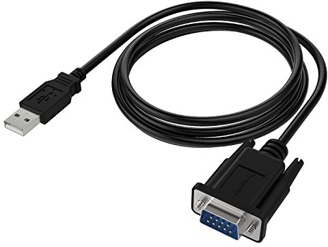 SABRENT USB auf serielles Adapter (1.8m) USB auf RS232 seriell Kabel, DB-9 Konverterkabel (9-polig) für Windows, Mac OS, Linux (CB-FTDI)
