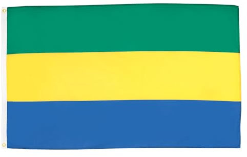 BANDIERA GABON 150x90cm - BANDIERA GABONESE 90 x 150 cm - AZ FLAG