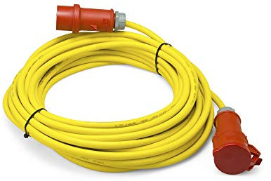 TROTEC Profi-Verlängerungskabel 20 m / 400 V / 2,5 mm² Zubehör Verlängerung Stromkabel Schutzart IP44 Kupplungsgehäuse mit integriertem Verschlussdeckel