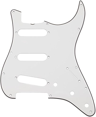 Fender Pure Vintage Pickguard, '65 Stratocaster with Truss Rod Notch, 11-Hole - Eggshell 3-Ply