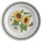 Portmeirion Botanic Garden Sunflowers Dinner Plate - 10.5 Earthenware - Traditional Style - White - Sunflower Pattern