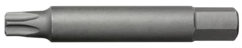 SW-Stahl 05257L-T50 Schraubendrehbit, 3/8 Zoll T50 T-Profil, lang 75 mm | Steckschlüssel Einsatz aus Chrom-Vanadium für Ratschen, runder Schaft, idealer Bit für Kfz-Reparaturen an engen Stellen