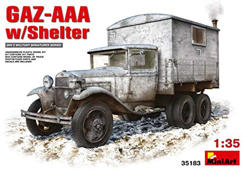 Miniart 1:35 Scale GAZ-AAA With Shelter Plastic Model Kit