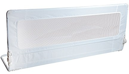 Safetots Extra Hohes Bettgitter Weiß, 140cm breit x 60cm hoch, Bettschutzgitter für Kleinkinder zur Sicherheit, sicheres Kindergitter für Betten