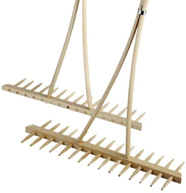 Knabe Landrechen mit Eisenzinken mit Holzstiel 2,8x160cm