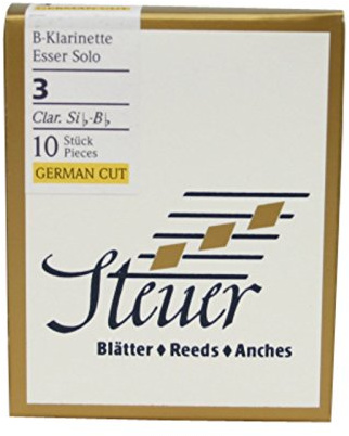 Steuer reed BB clarinet Solo White Line 4 German cut pack of 10