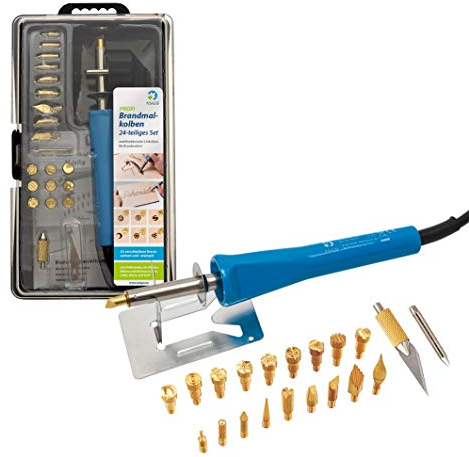 x-peer Kit de pirograbado de madera y brocas 24 Pieza