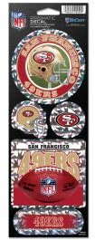 Wincraft NFL San Francisco 49ers Prismatische Aufkleber, Team-Farbe, Einheitsgröße