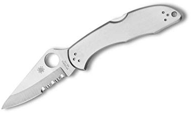Spyderco C11PS Unisex – Erwachsene Taschenmesser Delica 4 Ss, grau, 17.5