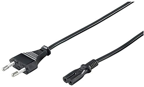 Gembird pc-184/2-Kabel (männlich/weiblich, Power Plug Type C, C8 Coupler, Schwarz)