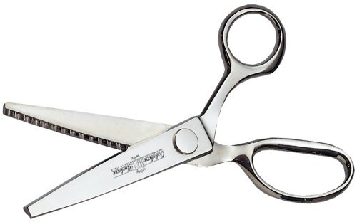 Forbici zig-zag, interamente nichelate,professionali