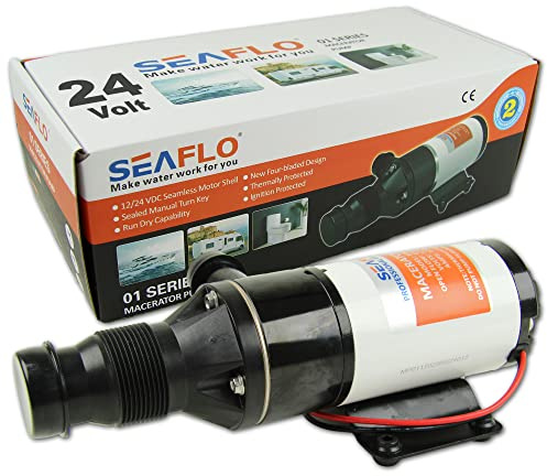 Seaflo® autocebante. 24 V Macer ator Bomba 45 L/min