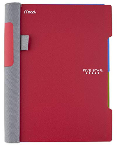 Five Star 3 Subject notebook, 150 count 1 Confezione Red